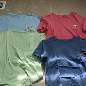 Vineyard Vines Blue and Green Short Sleeve Tees